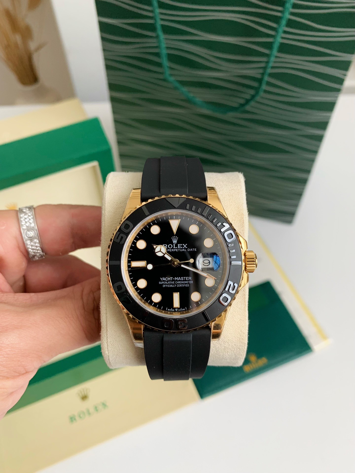 【#3582】Rolex Yachting Celebrity Men's Wristwatch Series,42mm