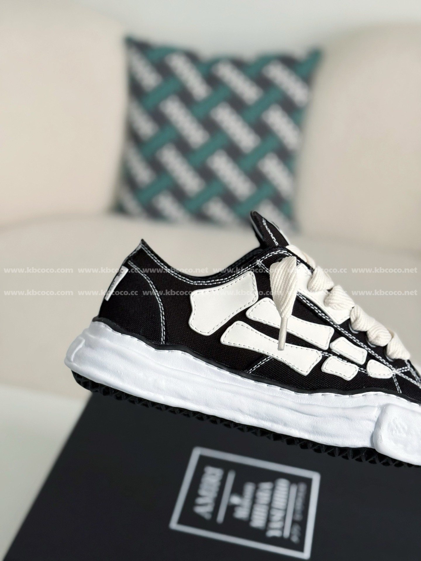 【#4531】Maison Mihara Yasuhiro x AMlRl Skel- Top Low canvas shoes