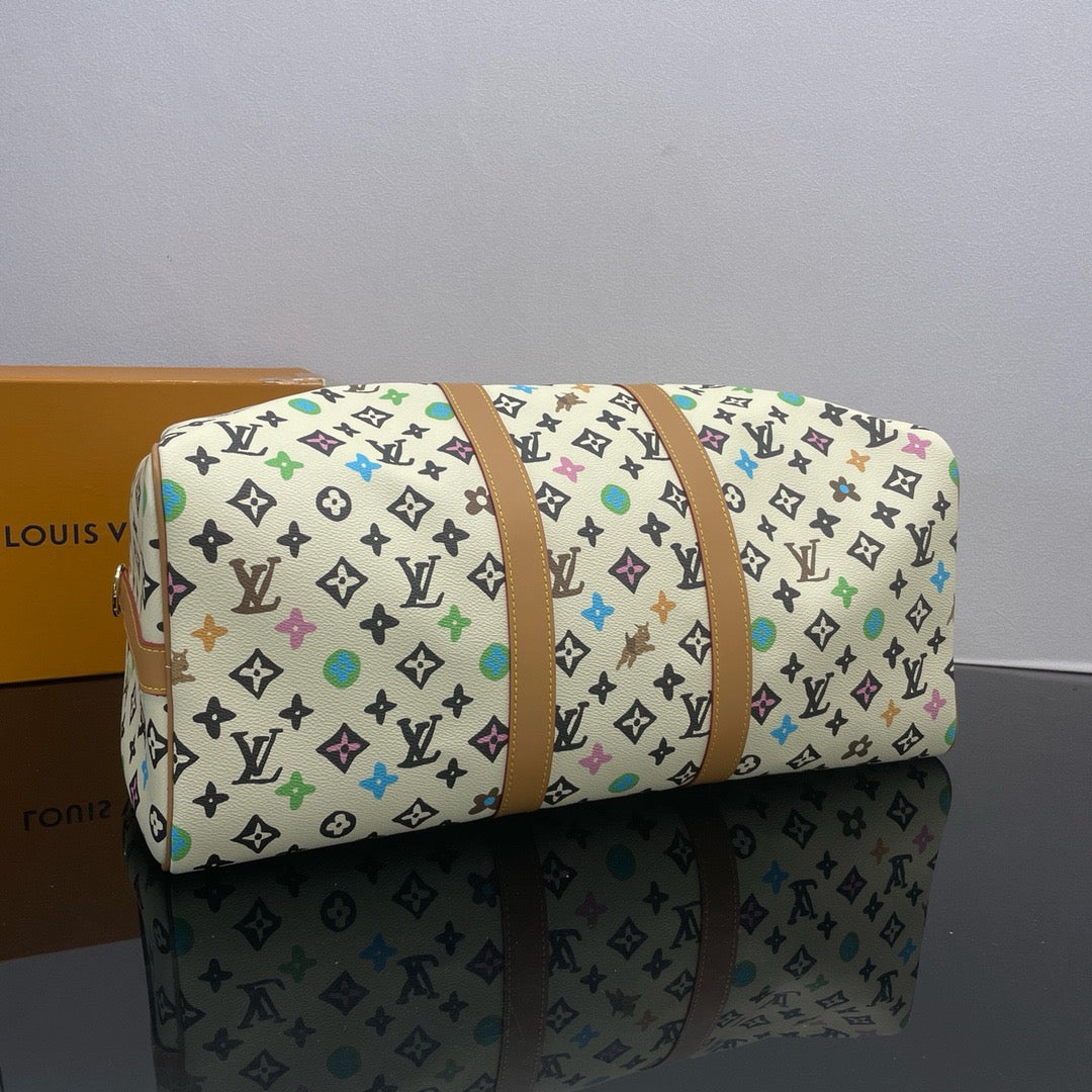 LOUIS VUITTON LV X Tyler The Creator keepall 45 Travel bag/top quality M25233