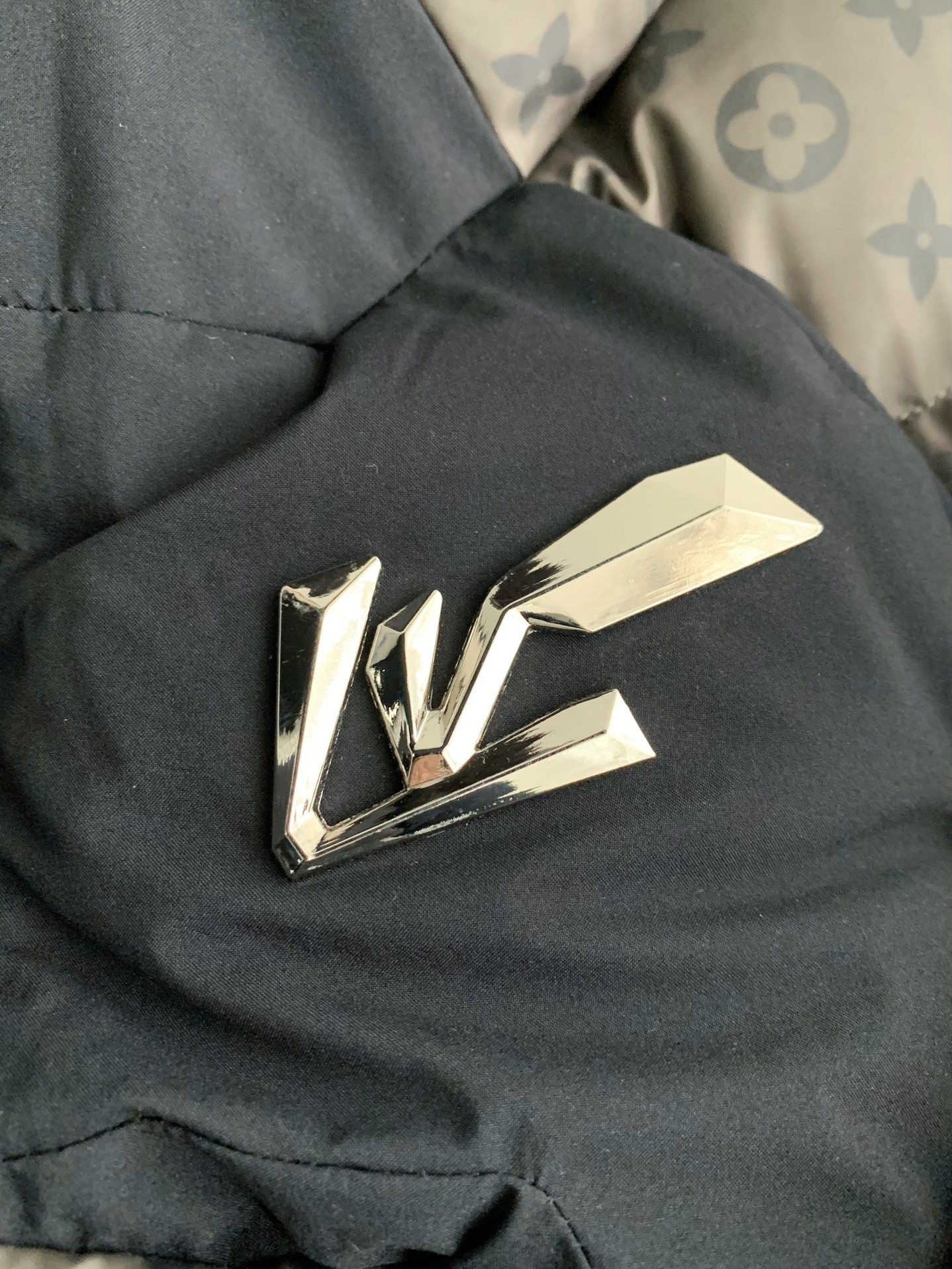 Louis Vuitton 24s warm color changingfabric men's down jacket