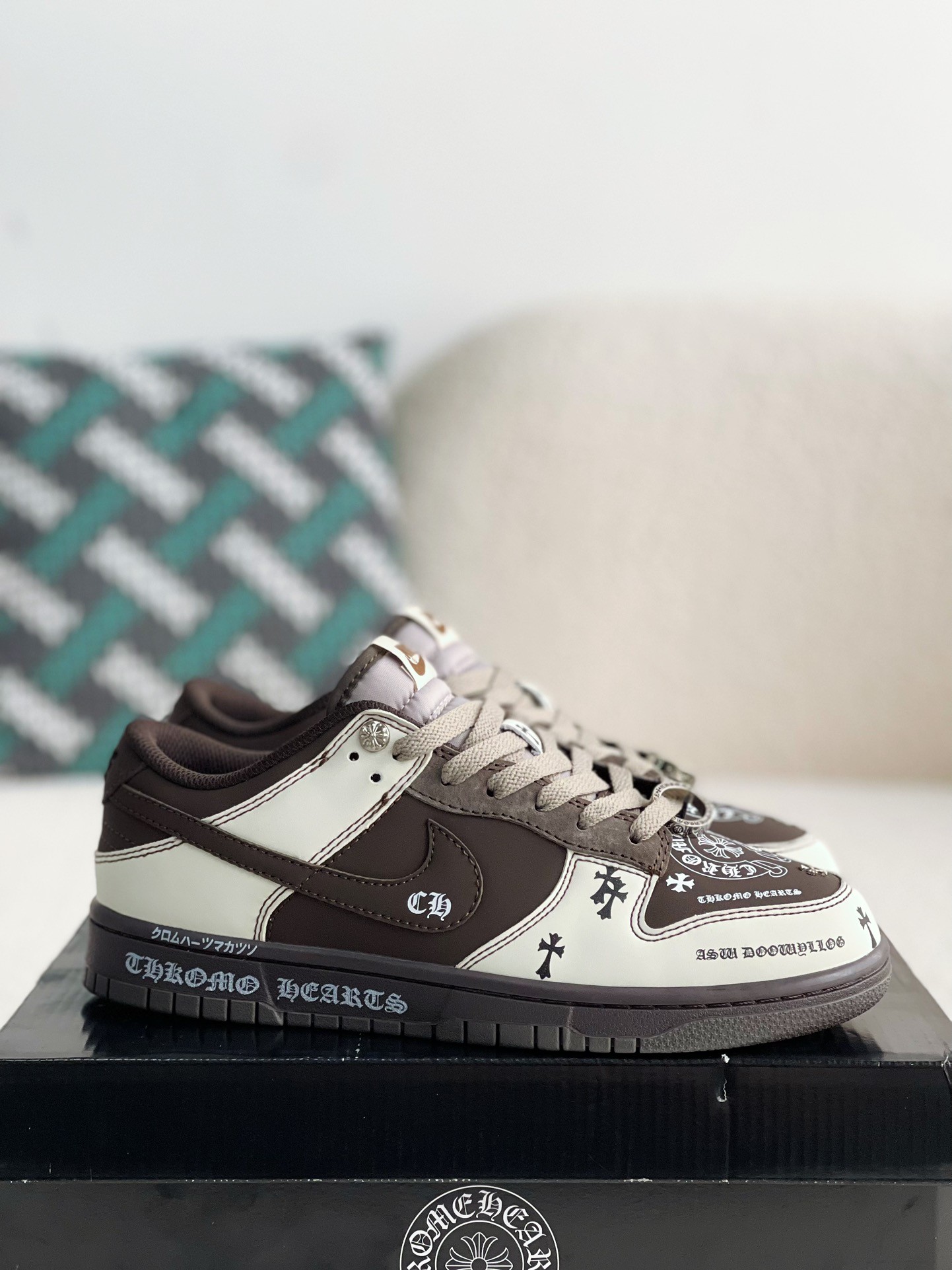【#2804】Chrome Hearts x Nike Dunk Low Sneakers