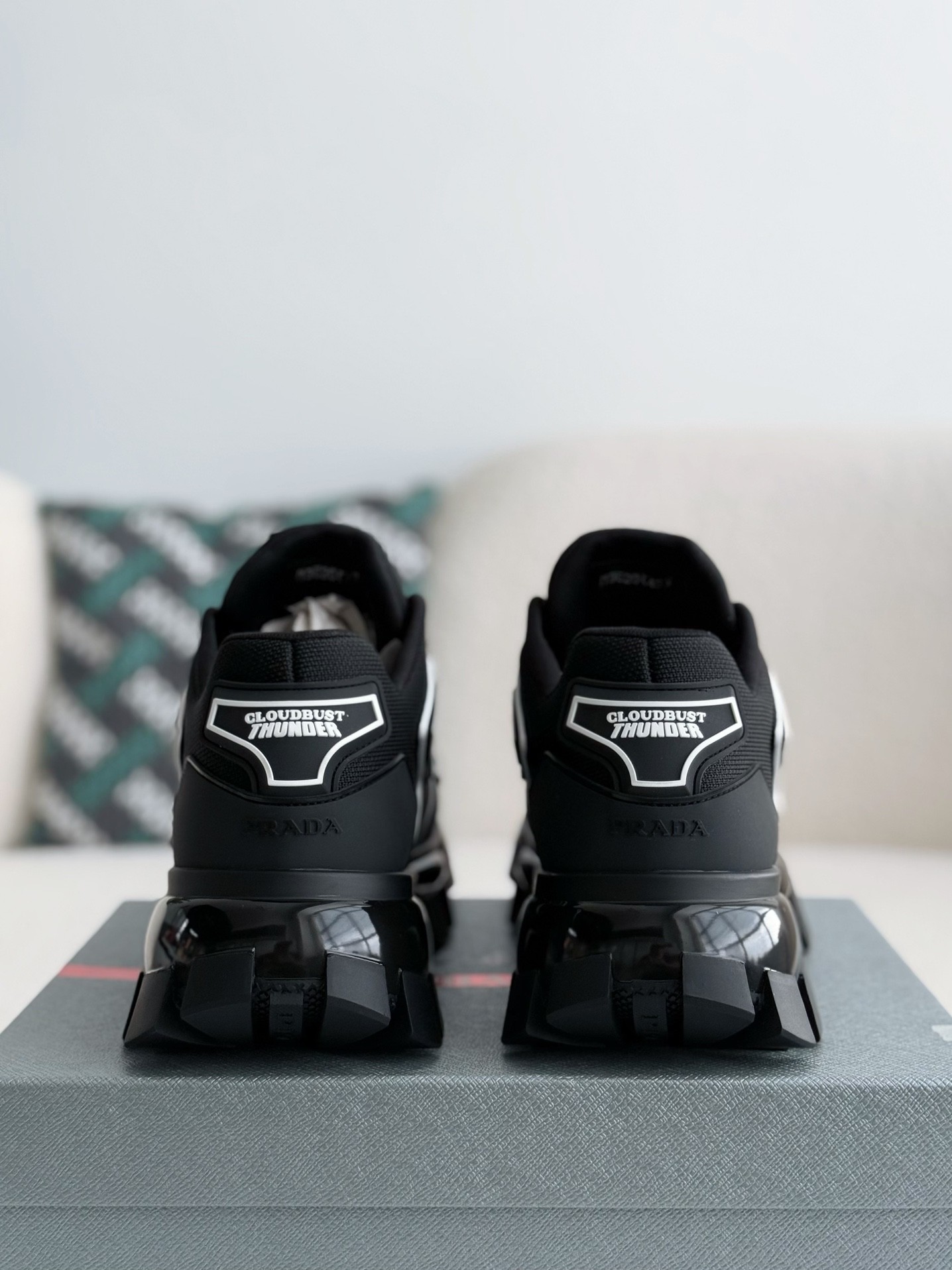 【#3878】Prada Cloudbus Thunder technology fabric sneakers