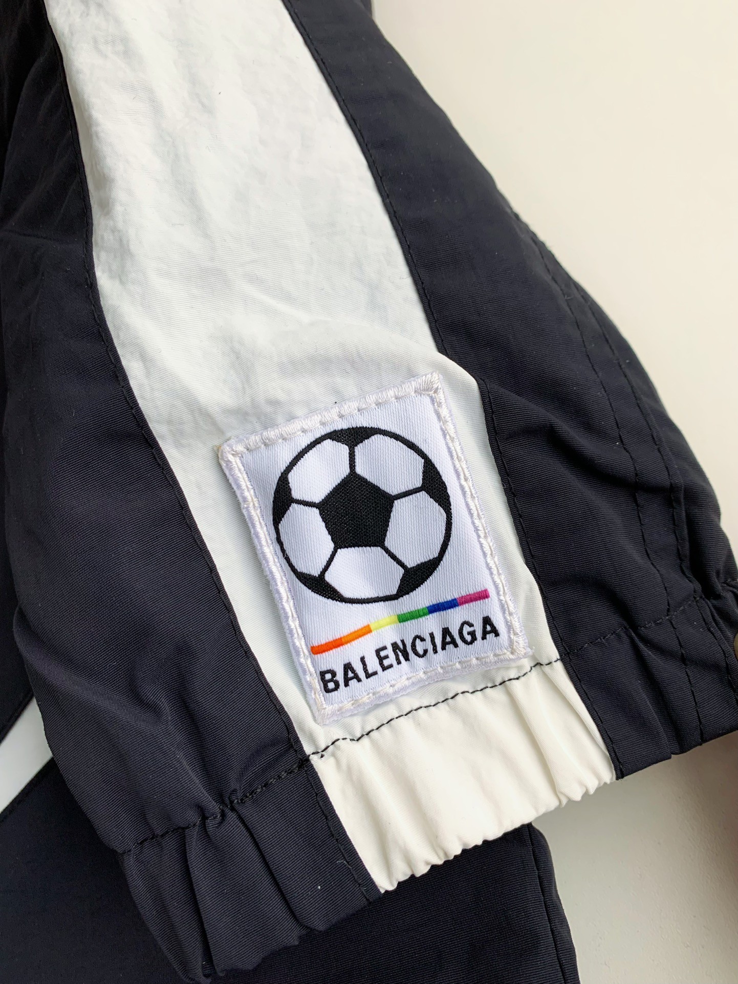 Balenciaga patchwork team jacket