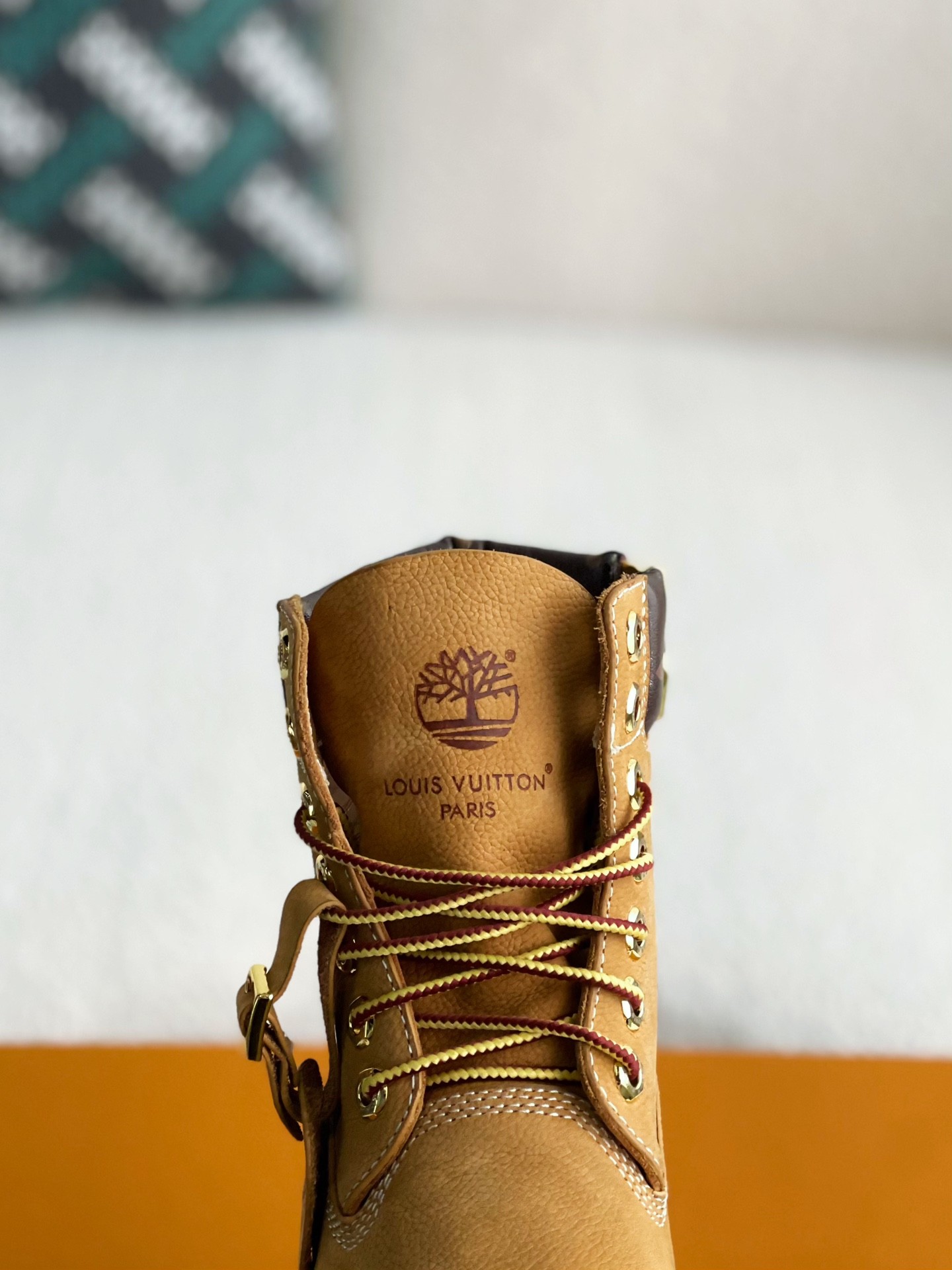 louis vuitton & timberland yellow boots/Martin boots/boots