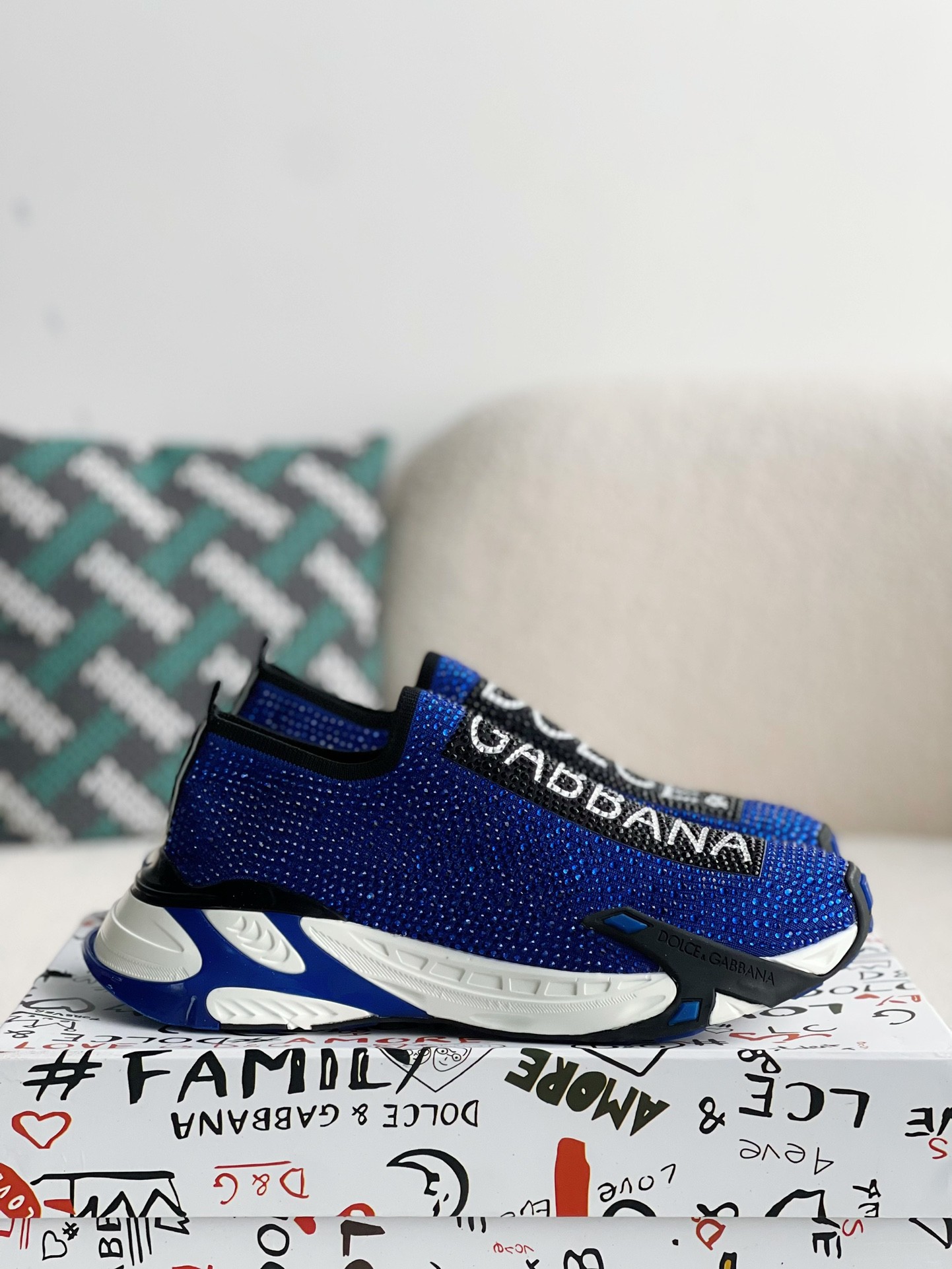 【#2669】Dolce&Gabbana Hot Drill Sneakers