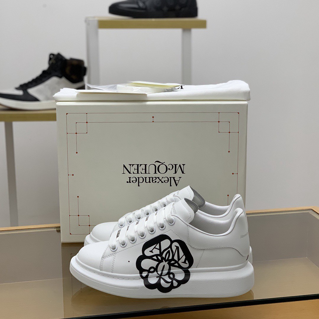Alexander McQueen MO 3D white bloom Sneakers