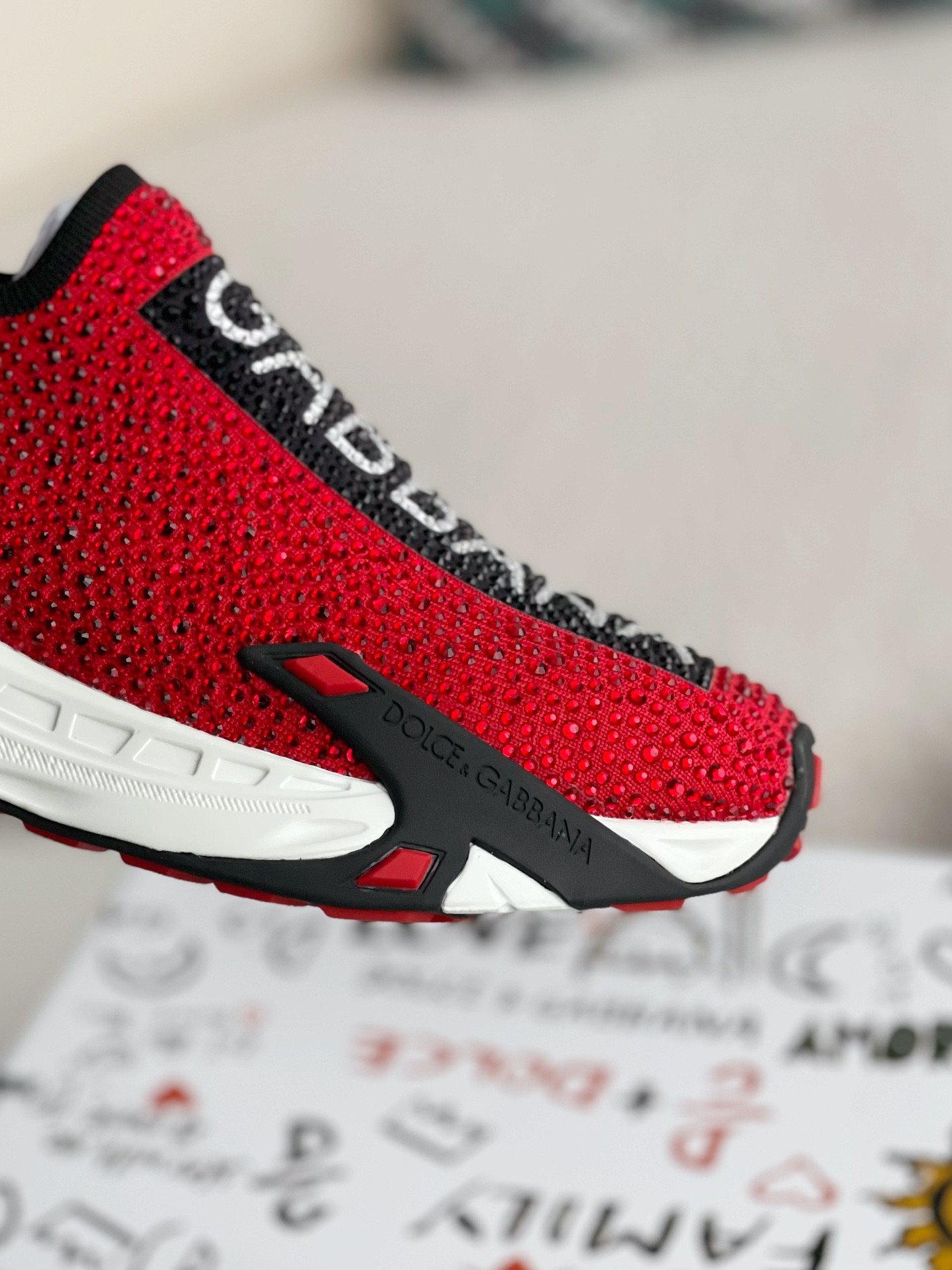 【#2673】Dolce&Gabbana Hot Drill Sneakers