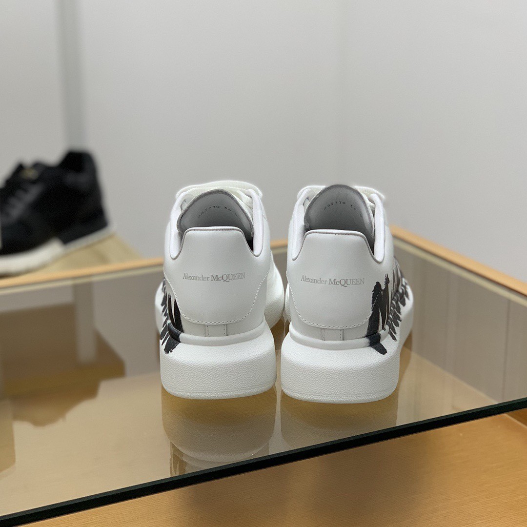 Alexander McQueen MQ 3D white letter Sneakers