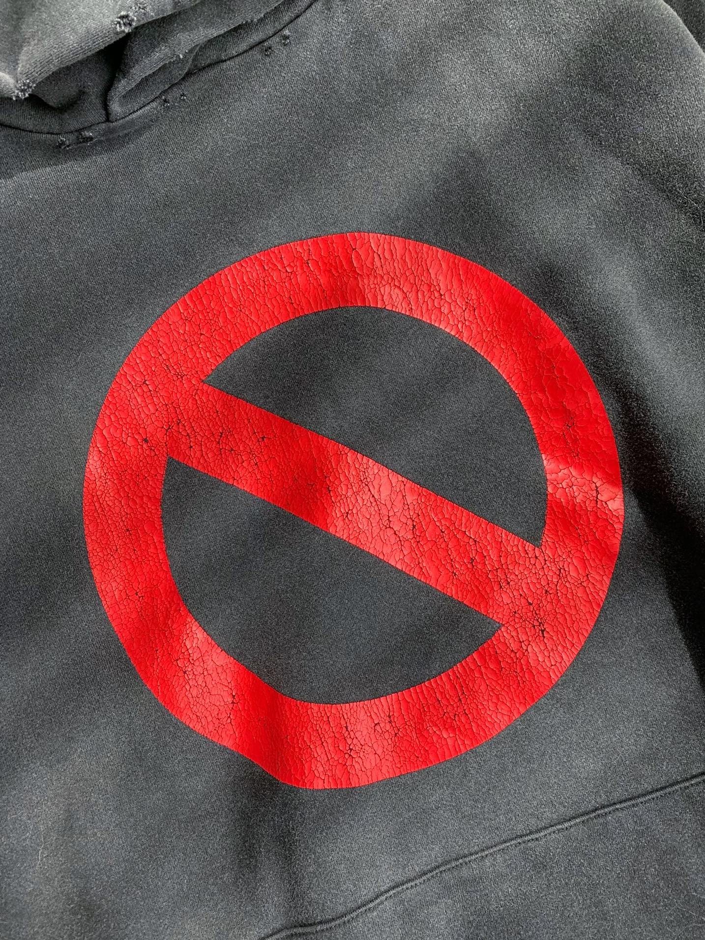 Balenciaga monogram print hooded sweatshirt