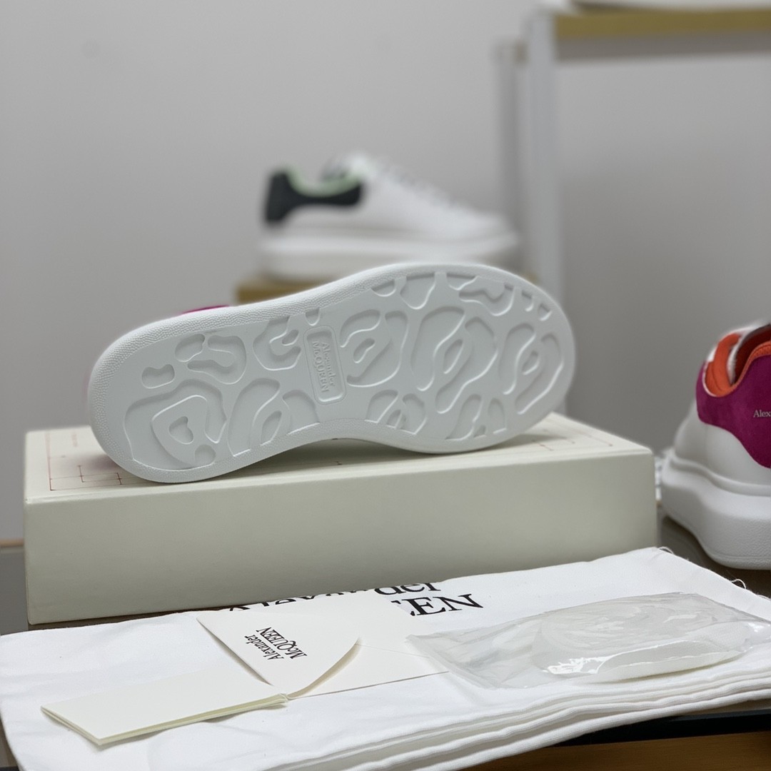 Alexander McQueen MQ All white zip Sneakers