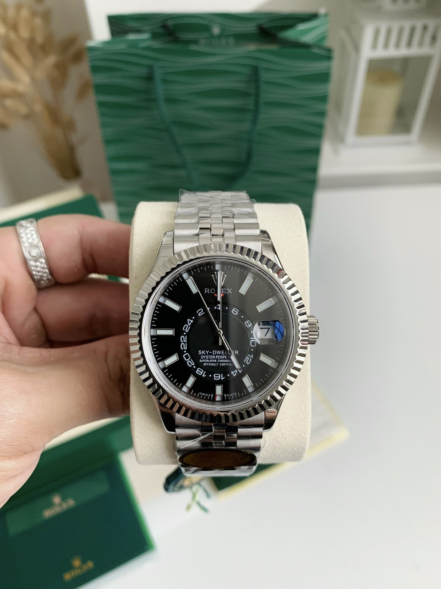 【#3698】Rolex Navigator Series men'swatch Dual time zone/100 meters waterproof, 42mm