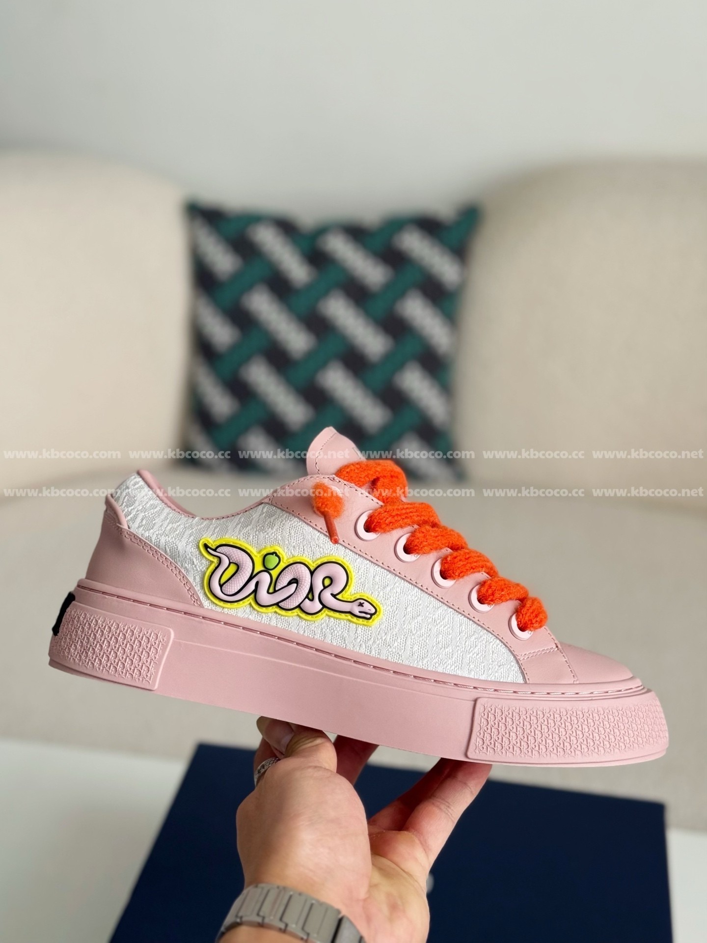 【#4563】 Dior B33 Leather Sneakers