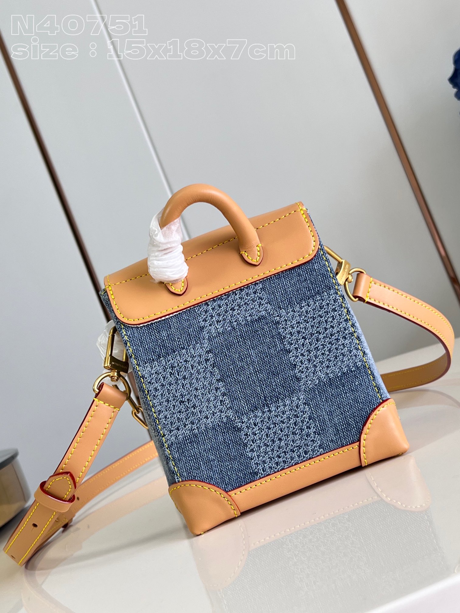 Louis Vuitton Nano Steamer handbag N40751，Top quality