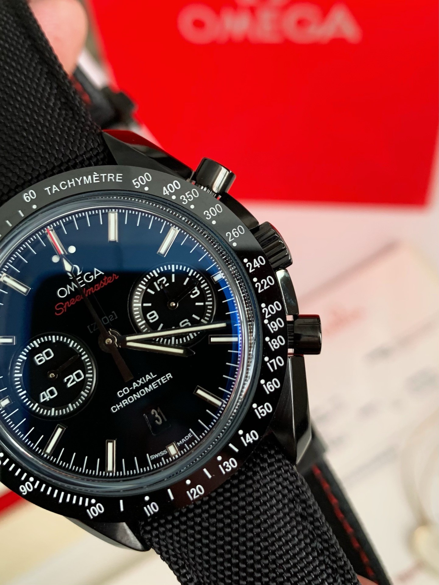 【#3840】Omega Speedmaster SeriesDark Side of the Moon, 50m waterproof watch, 44.25mm