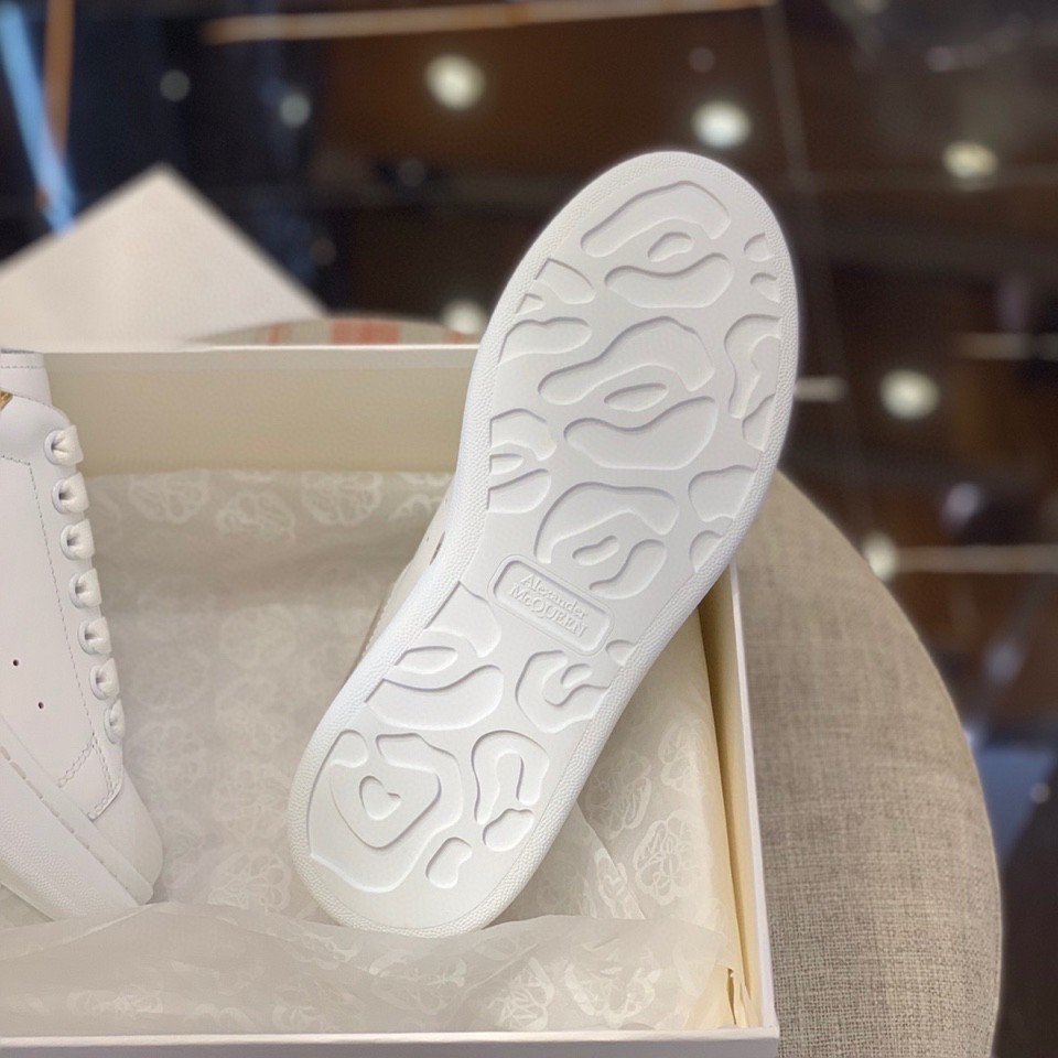 Alexander McQueen MQ Gold cowhidetail Sneakers