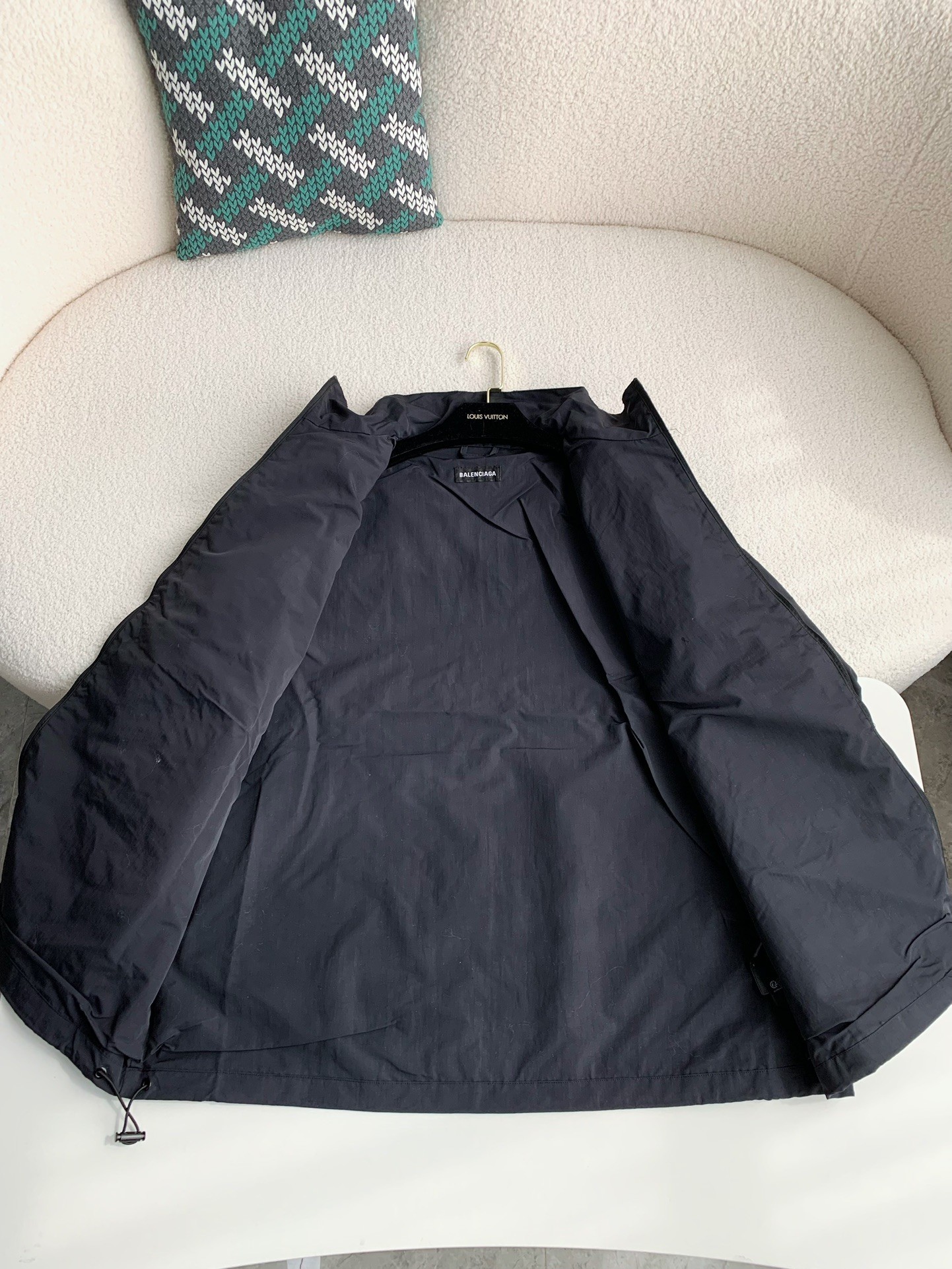 Balenciaga patchwork team jacket