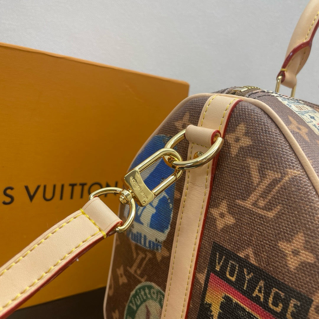 LOUIS VUITTON SpeedyBandoulière 30 Flight mode handbag/Top Quality M47087