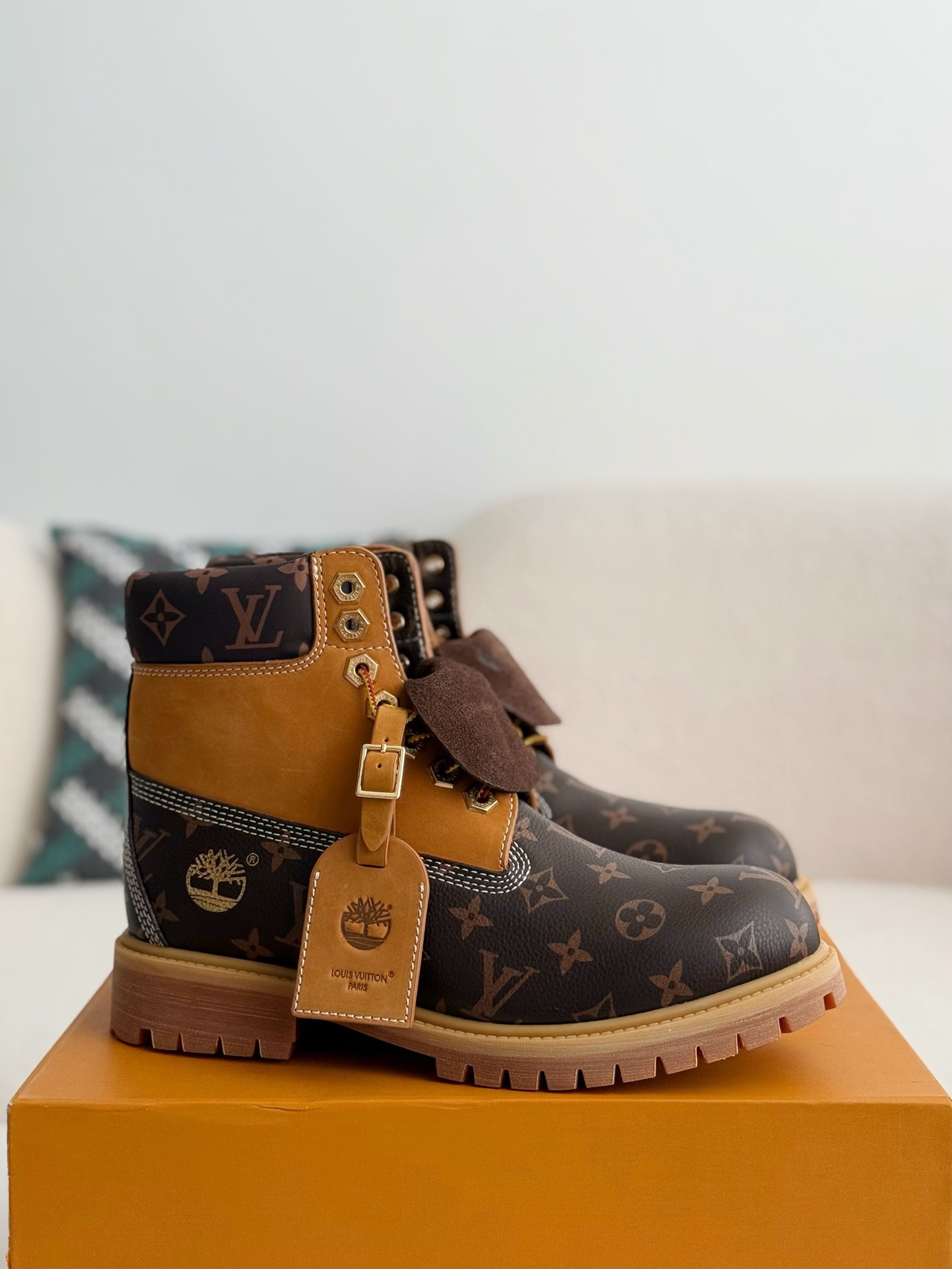 [#3804」 Louis Vuitton xTimberland boots/Martin boots/boots