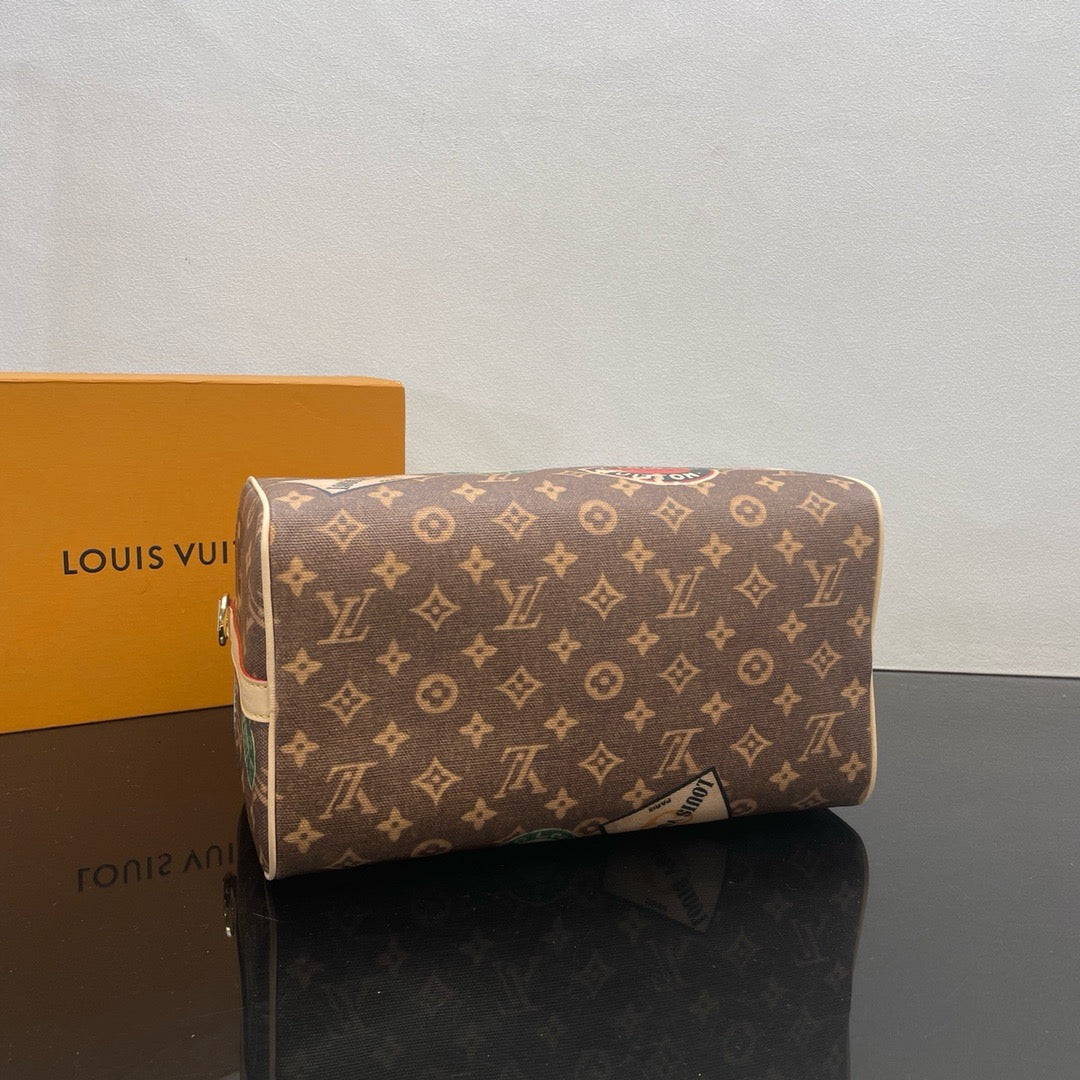 LOUIS VUITTON SpeedyBandoulière 30 Flight mode handbag/Top Quality M47087