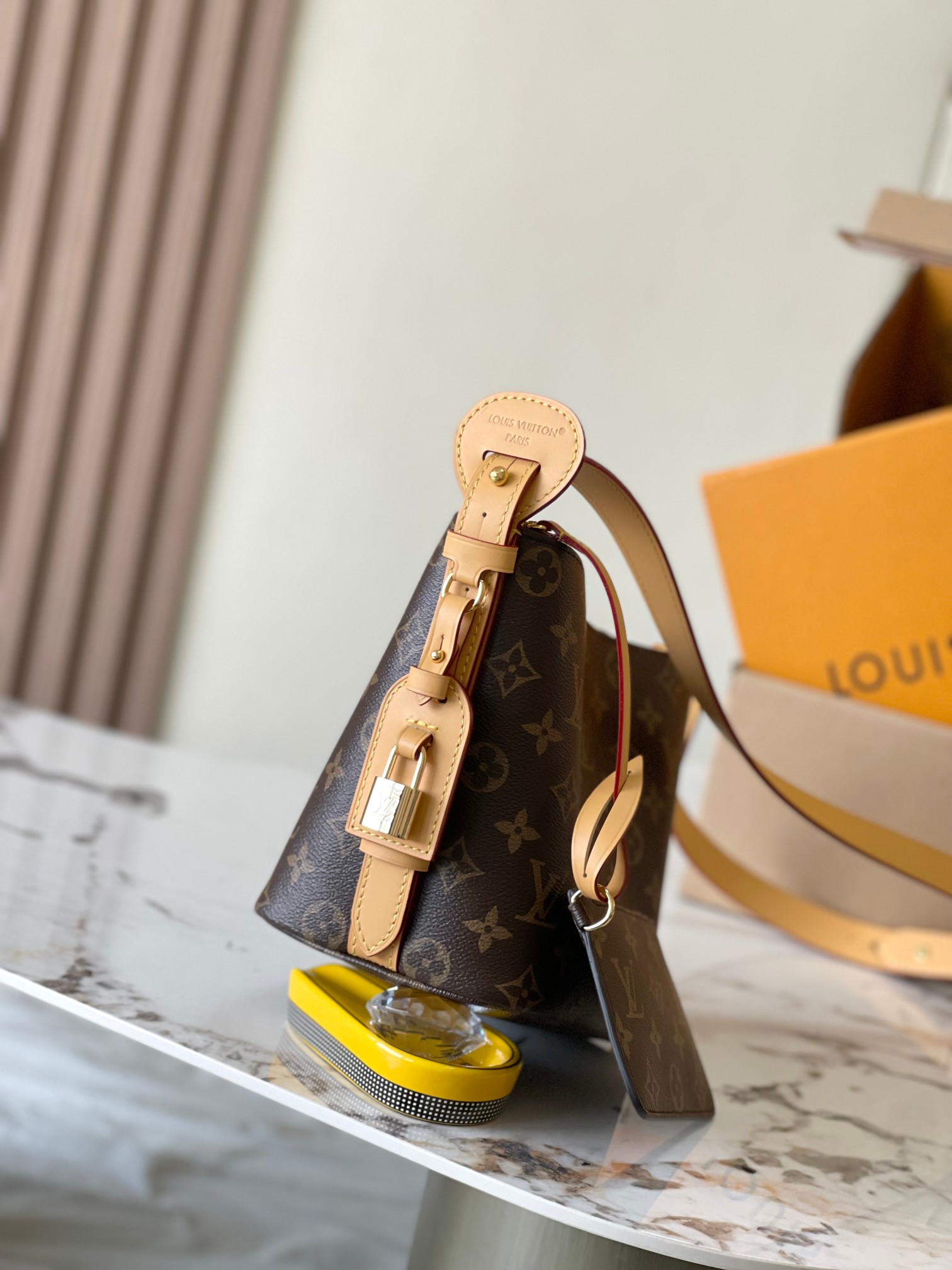 LOUIS VUITTON ALLIN BB Bucket bag/top quality M12925