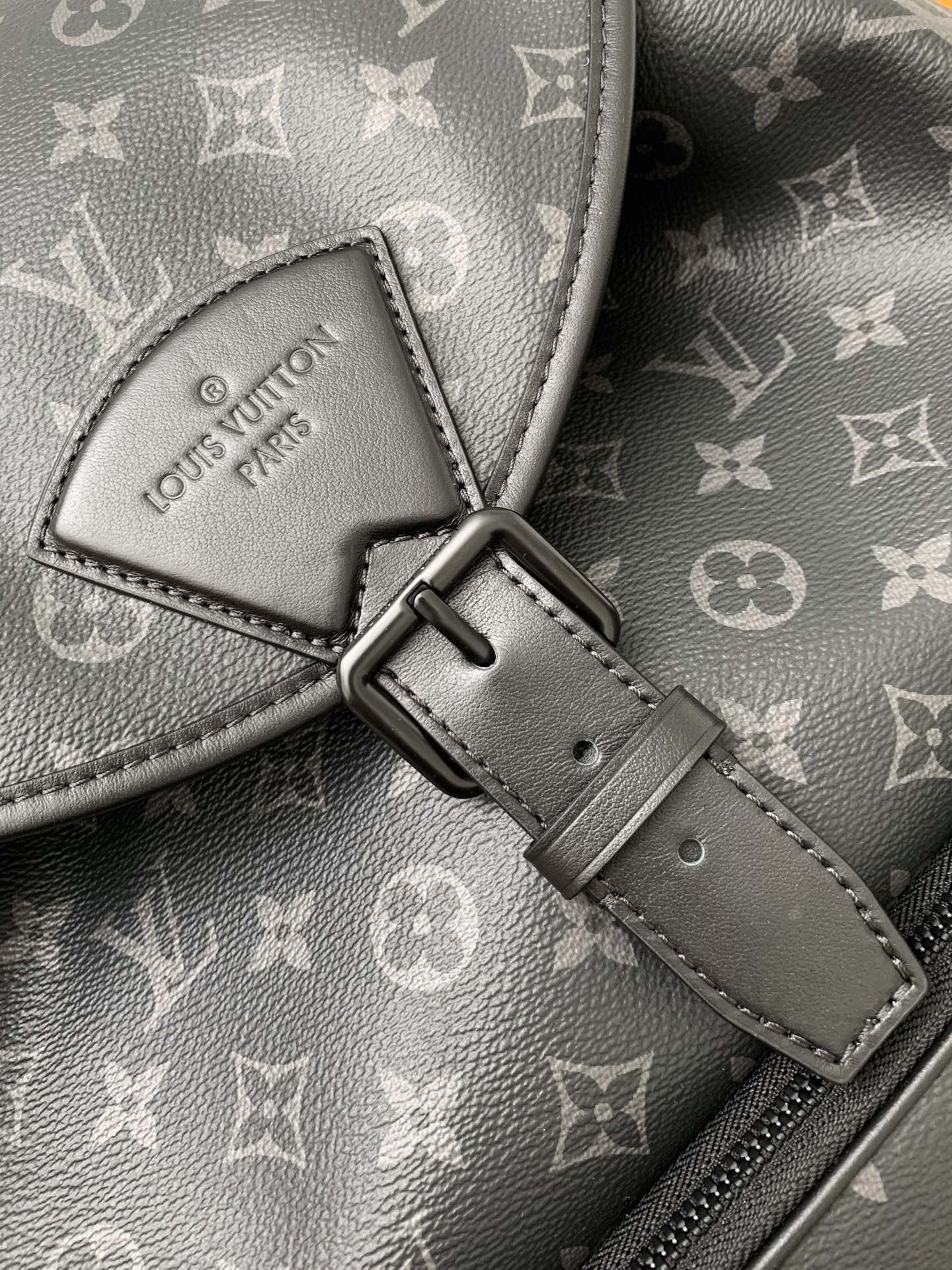 Louis Vuitton's New MONTSOURIS Men's Black Flower Backpack M45583, TopQuality