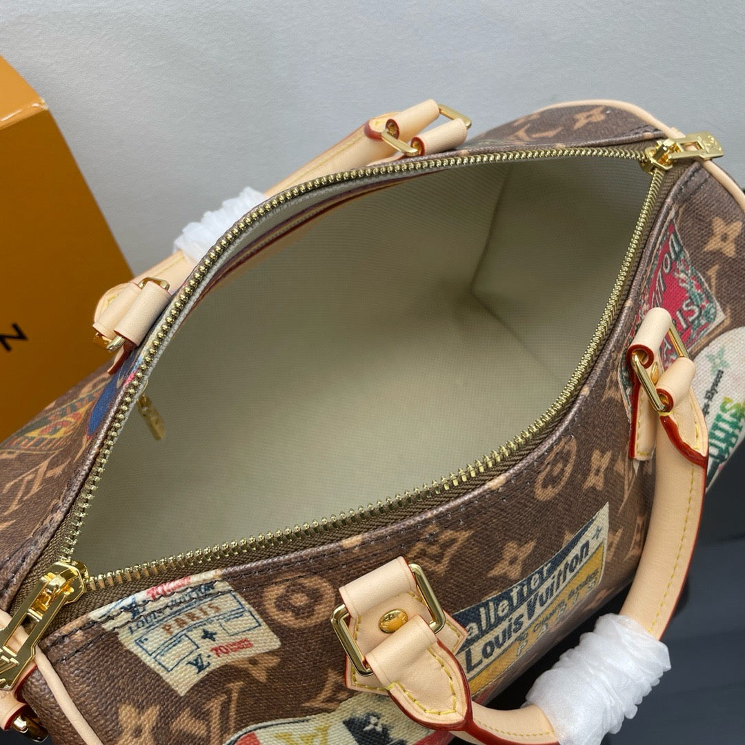 LOUIS VUITTON SpeedyBandoulière 30 Flight mode handbag/Top Quality M47087