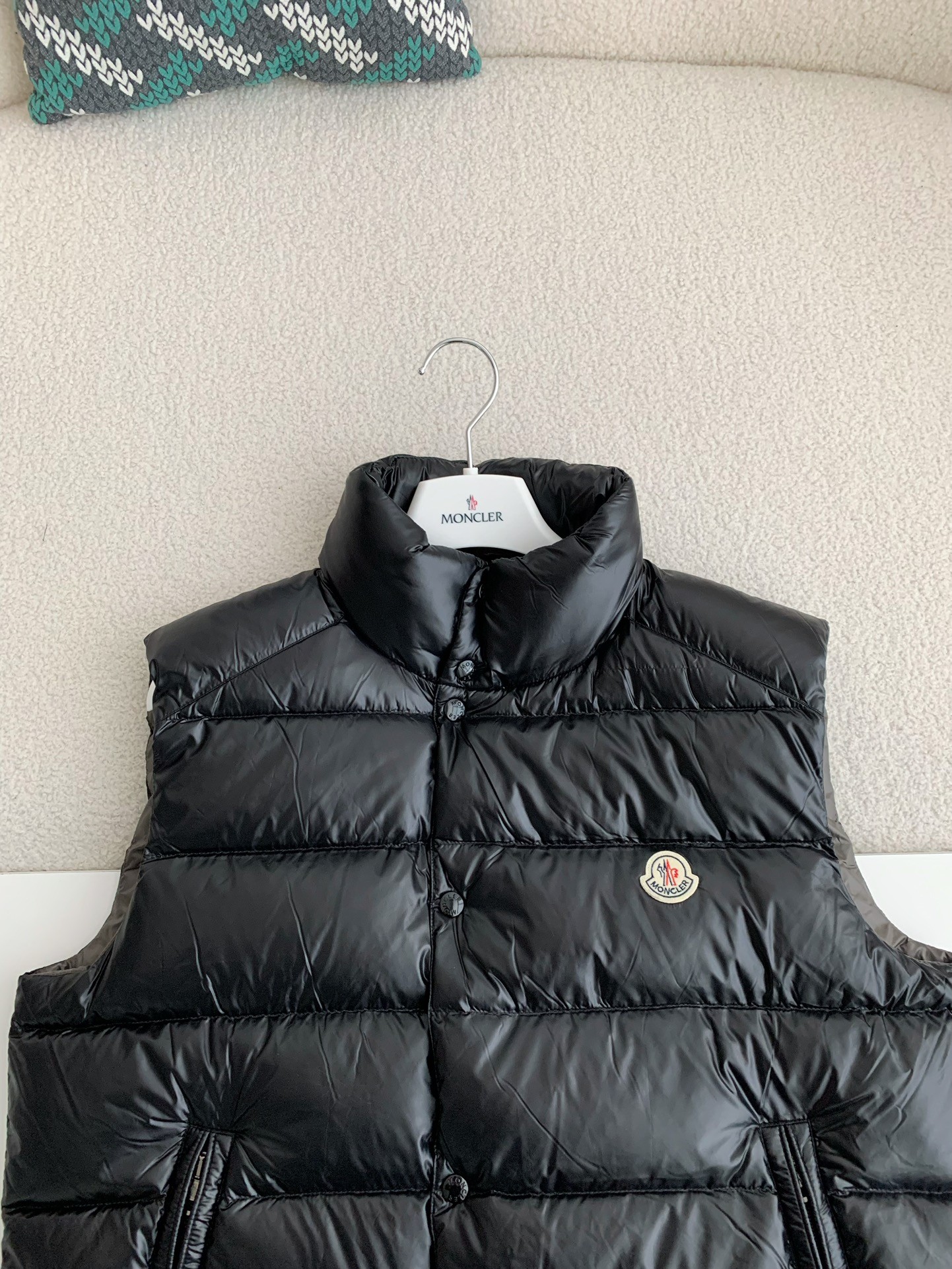 【#3663】Moncler down stand collar vest