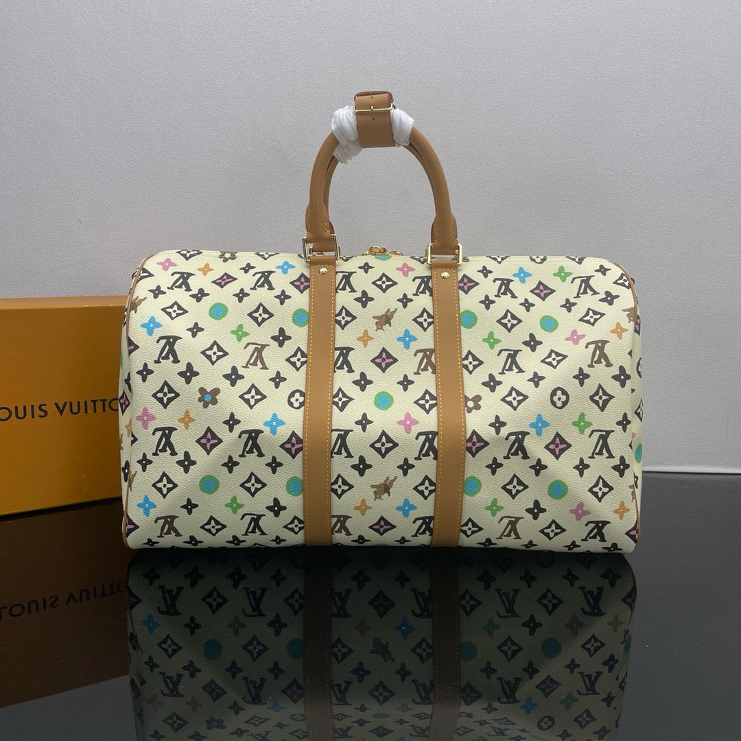 LOUIS VUITTON LV X Tyler The Creator keepall 45 Travel bag/top quality M25233