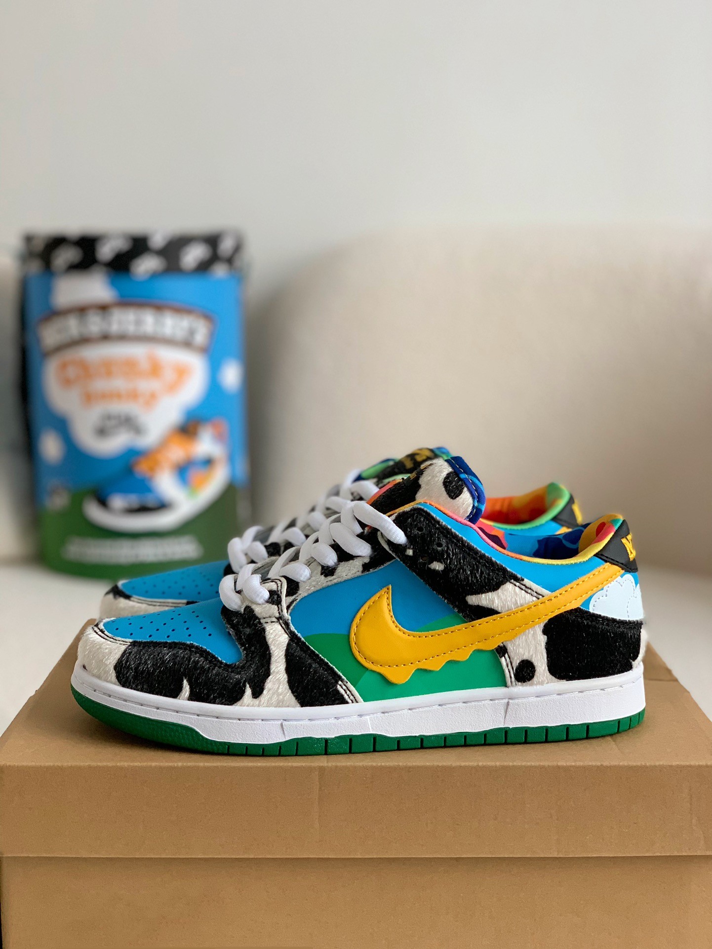 【#1379】 Nike SB Dunk Low Ben&Jerry's Chunky Sneakers
