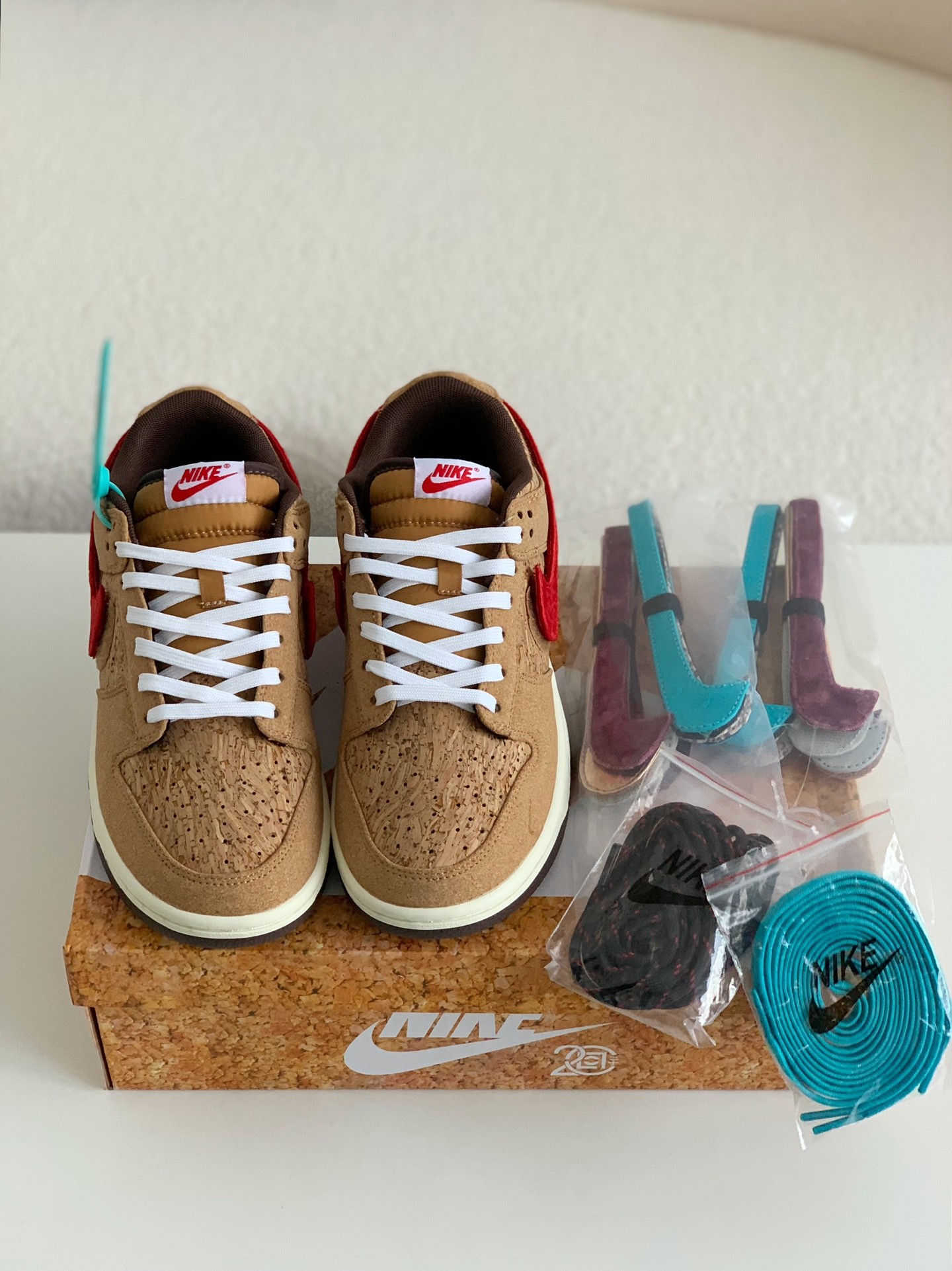 【#1488】 CLOT x Nike Dunk Low SP CNGCEL Cork Sneakers