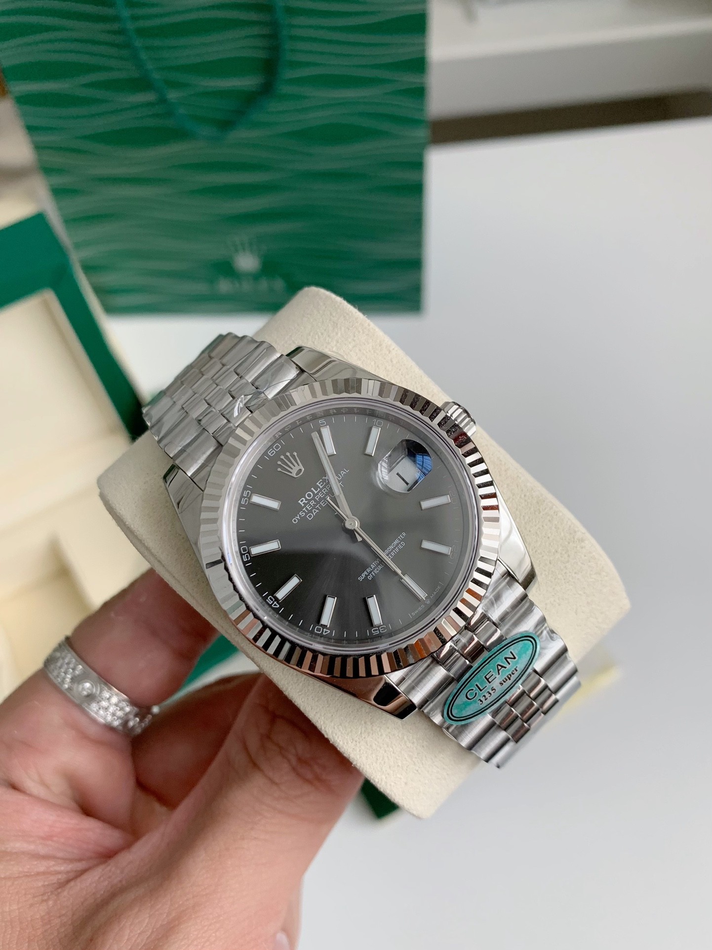 【#2409】Rolex RE Log Men's Watch 41mm