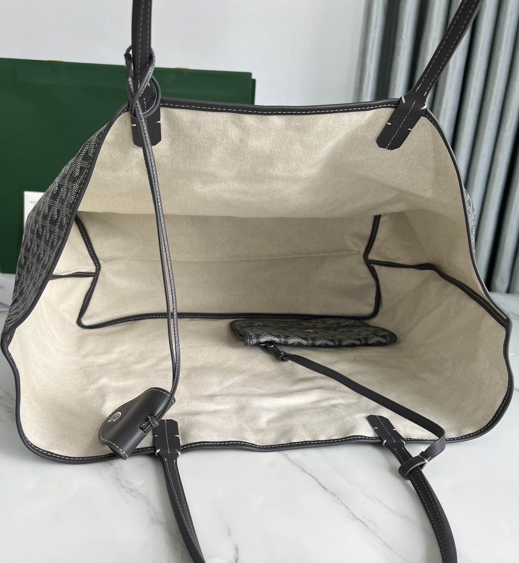 Goyard Saint Louis GM special paintedDou style shopping bag