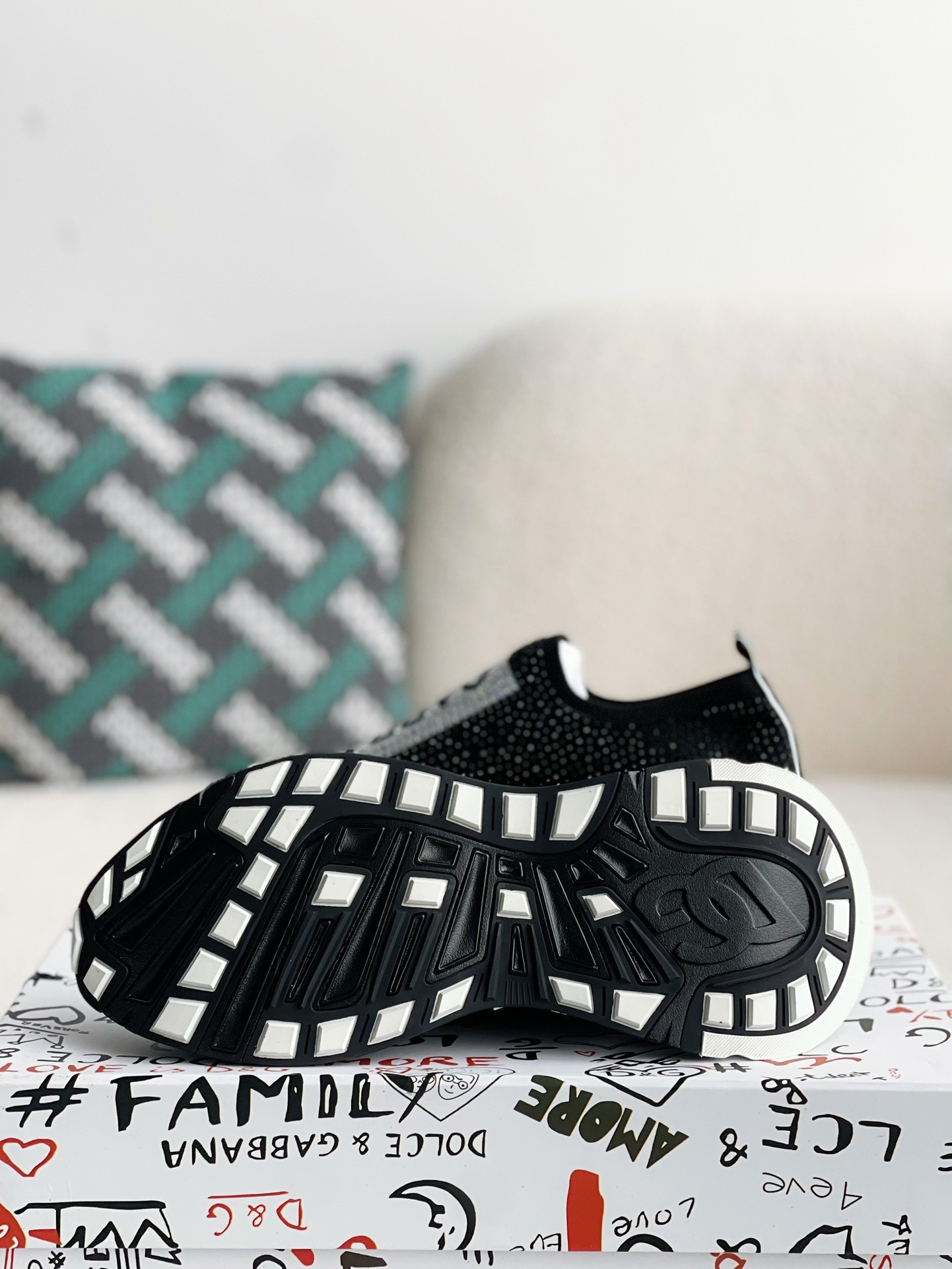 【#2671】Dolce&Gabbana Hot Drill Sneakers