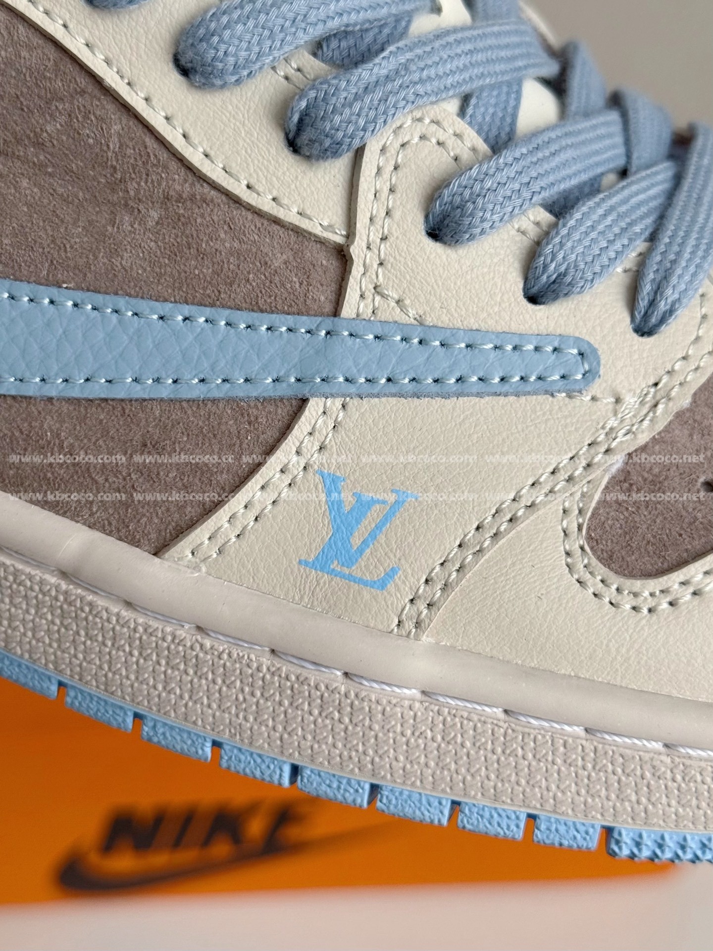 【#5256】 LOUIS VUITTON x Jordan AirJordan 1 Casual Sneakers