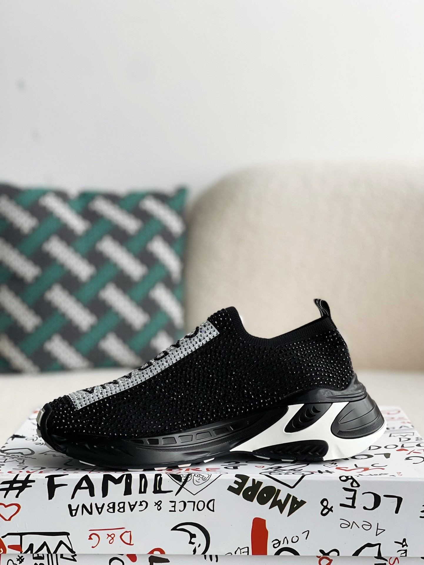 【#2671】Dolce&Gabbana Hot Drill Sneakers