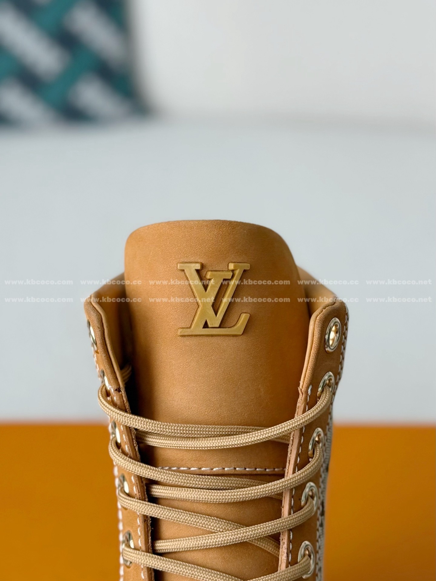 【#6169】 LOUIS VUITTON RANGER LEATHER ANKLE BOOTS