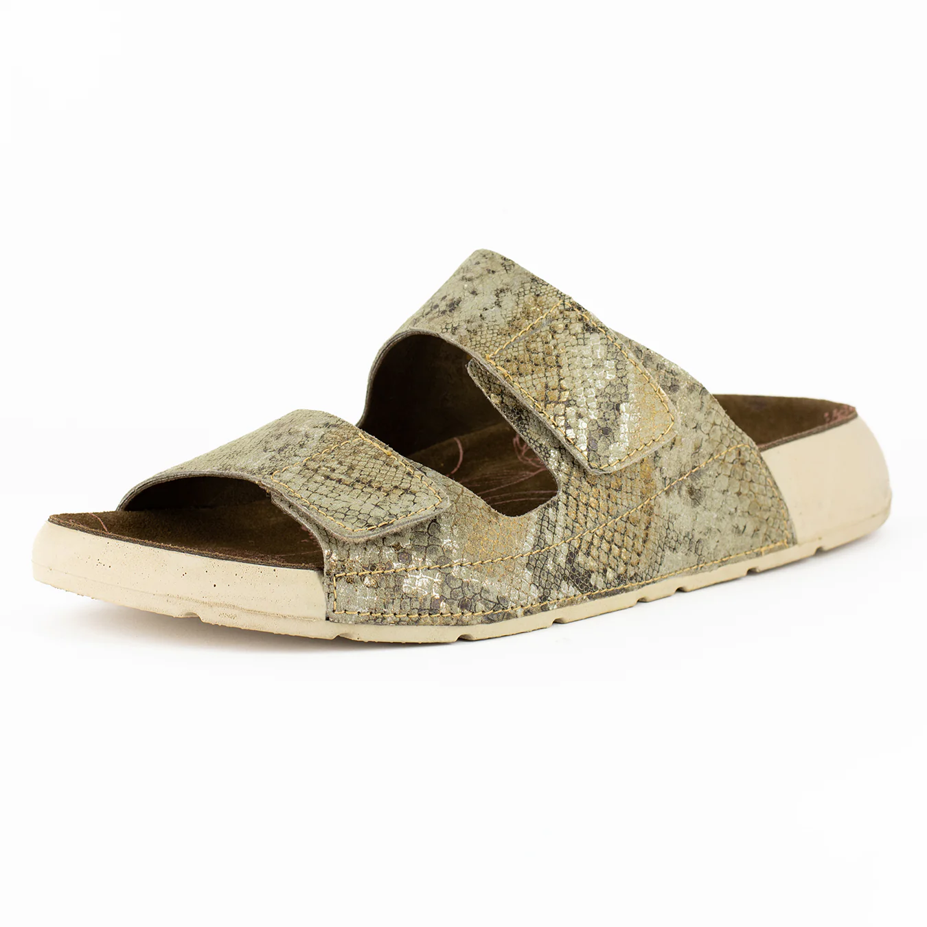 Lesedi : Ladies Leather Sandal in Opal