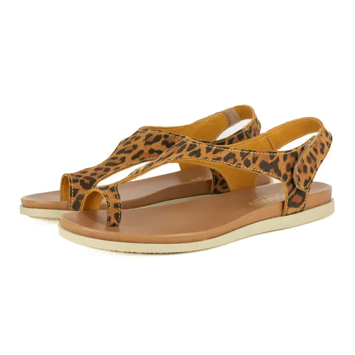 Ukumosa : Ladies Leather Sandal in Spotted Lisoto