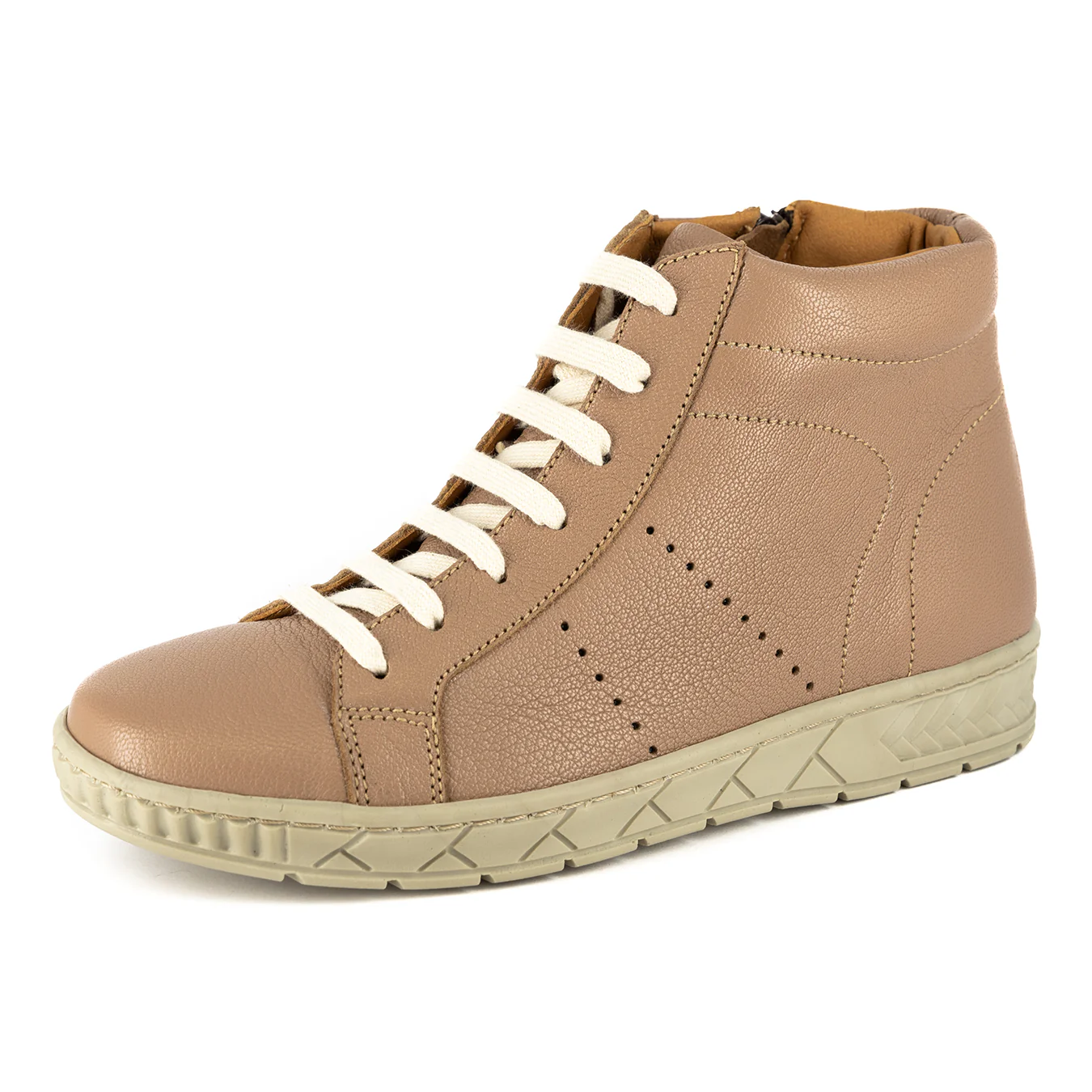 Dakari : Ladies Leather Boot in Timber