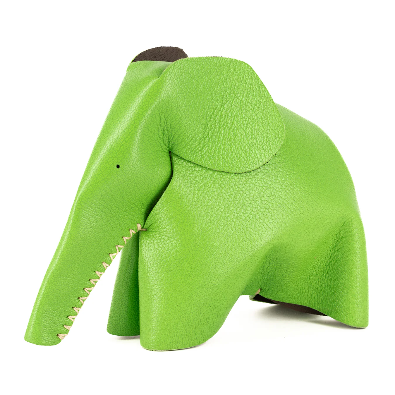 Marula : Large Elephant Family Accessory in Green Leather