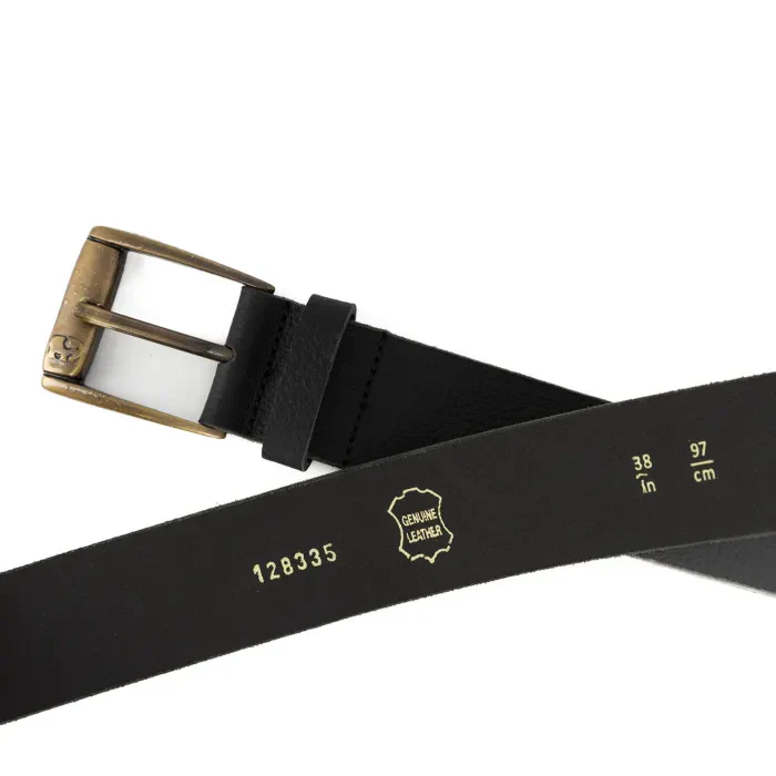 Mens Belt in Black Leather