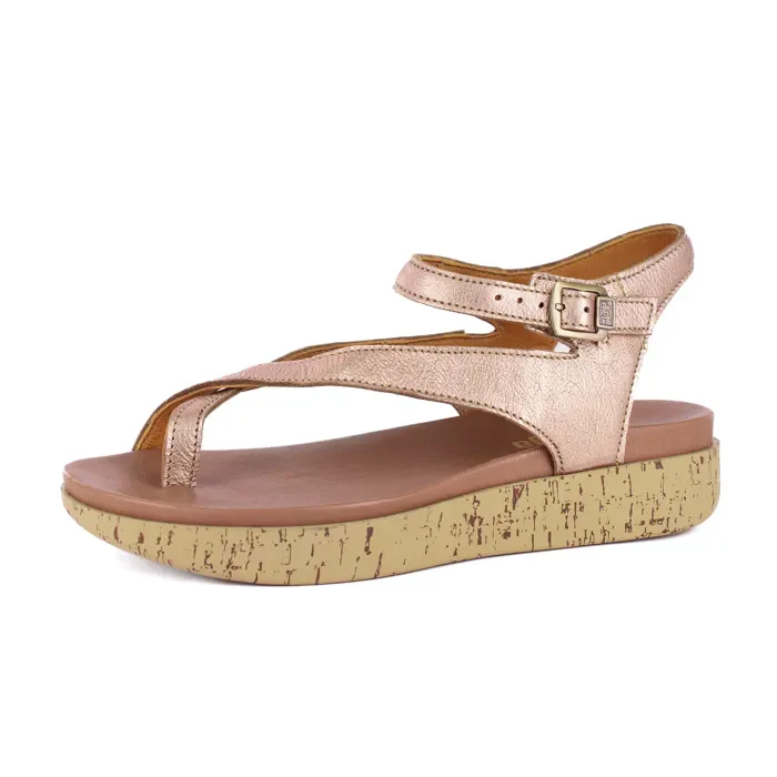 Umnyango : Ladies Leather Sandal in Rose Gold