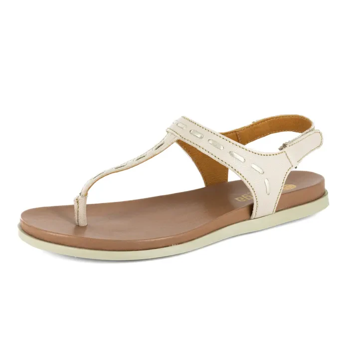 Shamwari : Ladies Leather Sandal in Cream