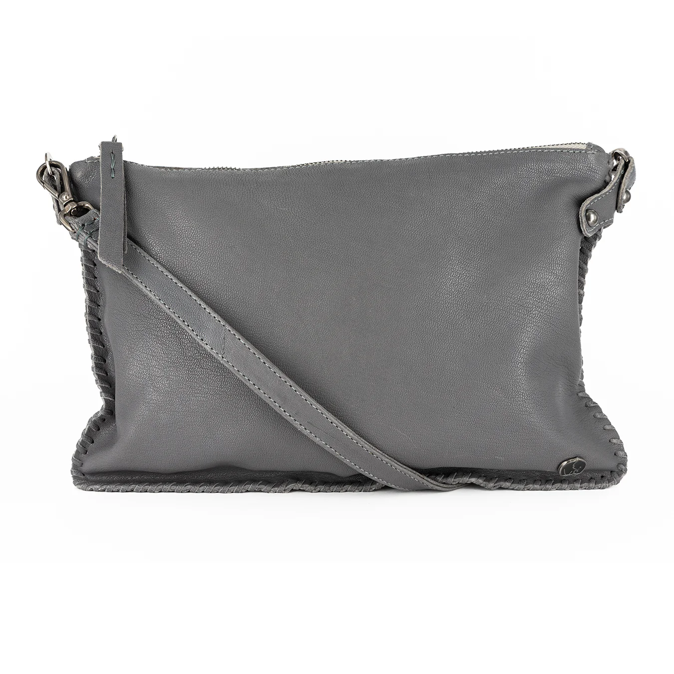 Rantu : Ladies Leather Crossbody Handbag in Ematite