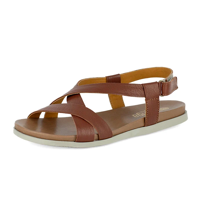 Sadani : Ladies Leather Sandal in Suede (Sable)