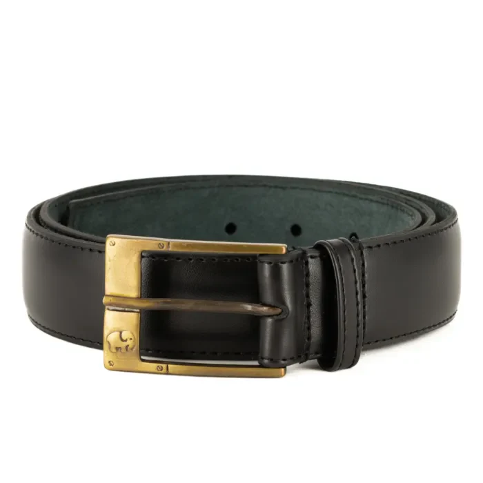 Ladies Leather Belt in Black Leather