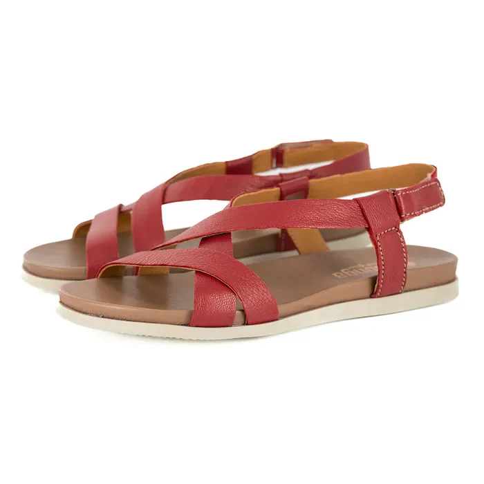 Sadani : Ladies Leather Sandal in Valentine