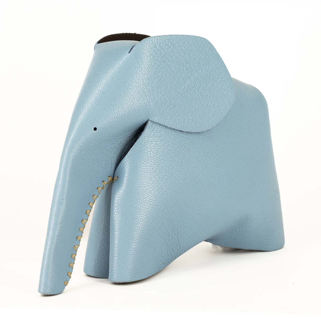 Marula : Large Elephant Family Accessory in Blue Leather