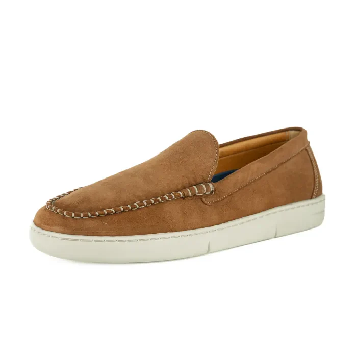 Timbavati : Men's Leather Moccasin in Donkey Velutto