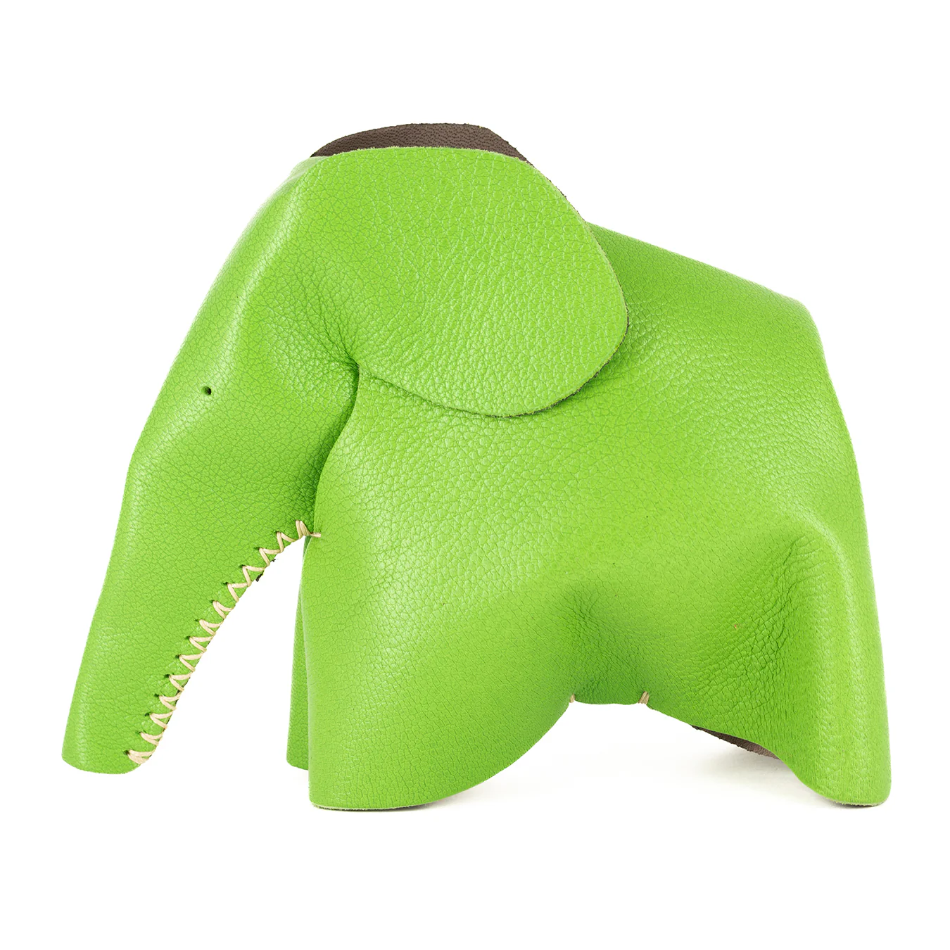 Marula : Large Elephant Family Accessory in Green Leather